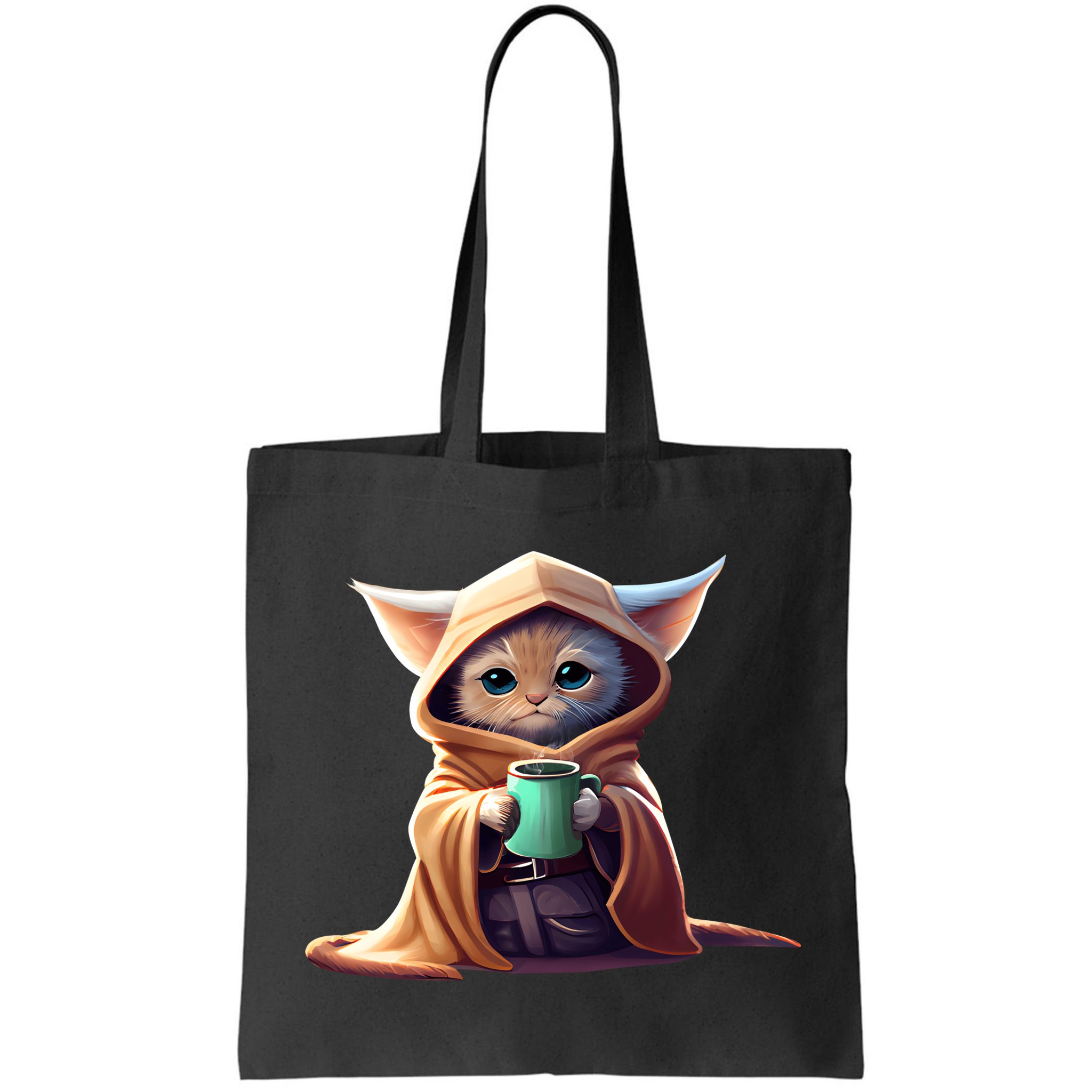 Cat Coffee Lover Kitten Baby Cute Adorable Fan Art Gift Bag