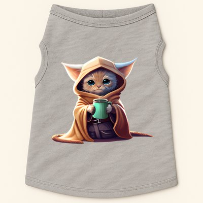 Cat Coffee Lover Kitten Baby Cute Adorable Fan Art Gift Doggie Tank