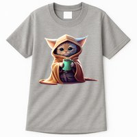 Cat Coffee Lover Kitten Baby Cute Adorable Fan Art Gift Tall T-Shirt