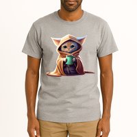 Cat Coffee Lover Kitten Baby Cute Adorable Fan Art Gift Tall T-Shirt