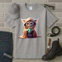 Cat Coffee Lover Kitten Baby Cute Adorable Fan Art Gift Tall T-Shirt