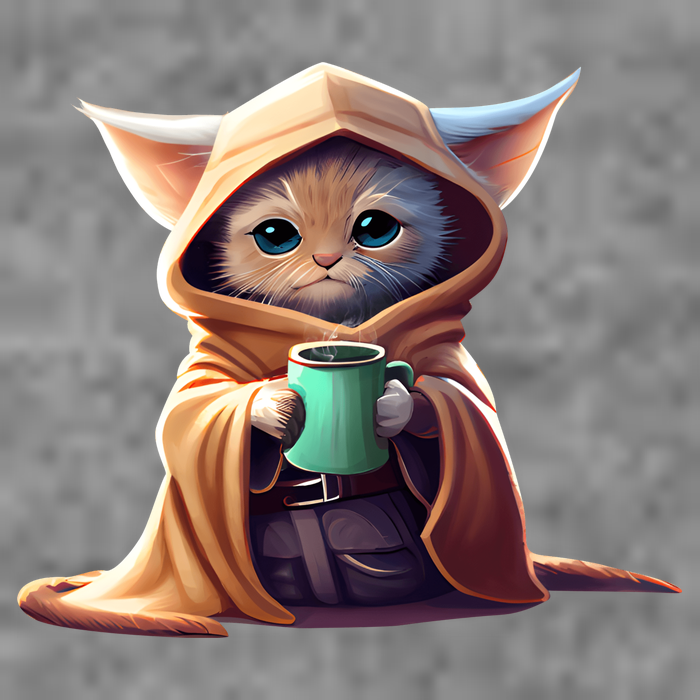 Cat Coffee Lover Kitten Baby Cute Adorable Fan Art Gift Kids T-Shirt