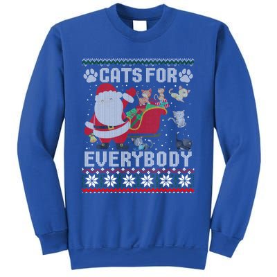 Cute Cat Lover Ugly Sweater Cats For Everybody Christmas Gift Sweatshirt