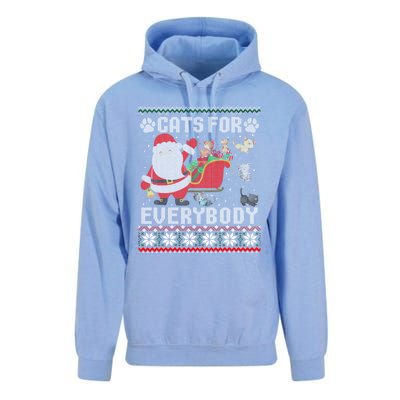 Cute Cat Lover Ugly Sweater Cats For Everybody Christmas Gift Unisex Surf Hoodie