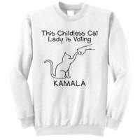 Childless Cat Lady Is Voting Kamala Sweatshirt