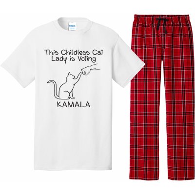 Childless Cat Lady Is Voting Kamala Pajama Set