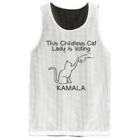 Childless Cat Lady Is Voting Kamala Mesh Reversible Basketball Jersey Tank