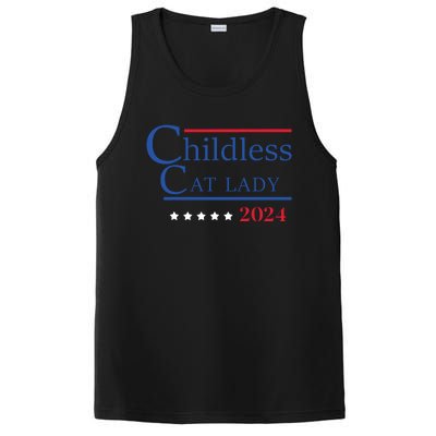 Childless Cat Lady 2024 Ladies Is Voting Kamala PosiCharge Competitor Tank