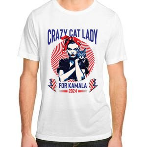 Crazy Cat Lady For Kamala 2024 Kamala Election 2024 Vote Adult ChromaSoft Performance T-Shirt