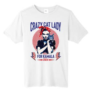 Crazy Cat Lady For Kamala 2024 Kamala Election 2024 Vote Tall Fusion ChromaSoft Performance T-Shirt