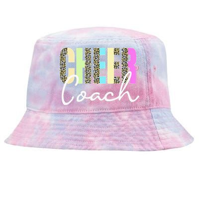 Cheer Coach Leopard Cheerleading Cute Cheer Coach Tie-Dyed Bucket Hat