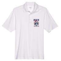 Crazy Cat Lady For Kamala 2024 Men's Origin Performance Pique Polo