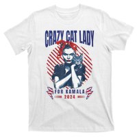 Crazy Cat Lady For Kamala 2024 T-Shirt