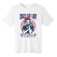 Crazy Cat Lady For Kamala 2024 Tall Fusion ChromaSoft Performance T-Shirt