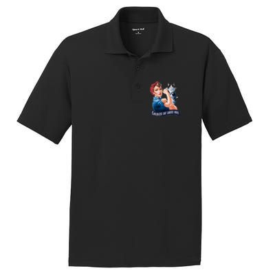 Childless Cat Ladies Vote Rosie The Riveter PosiCharge RacerMesh Polo