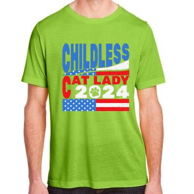 Childless Cat Lady Usa Voting Election 2024 Adult ChromaSoft Performance T-Shirt