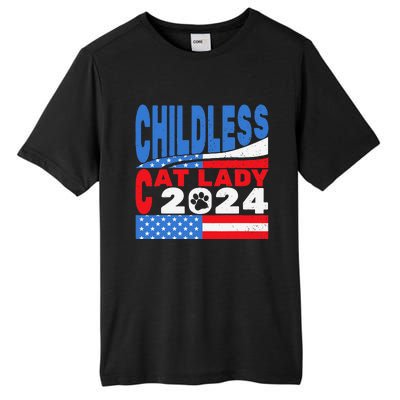 Childless Cat Lady Usa Voting Election 2024 Tall Fusion ChromaSoft Performance T-Shirt