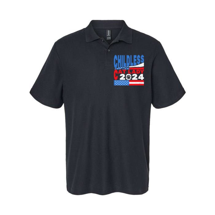 Childless Cat Lady Usa Voting Election 2024 Softstyle Adult Sport Polo