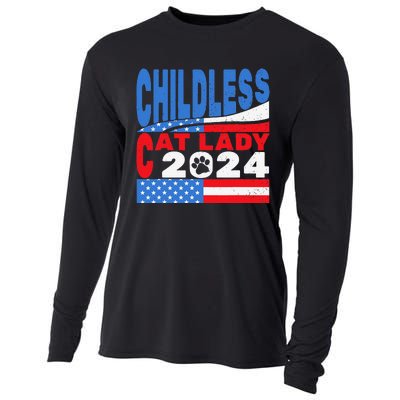 Childless Cat Lady Usa Voting Election 2024 Cooling Performance Long Sleeve Crew