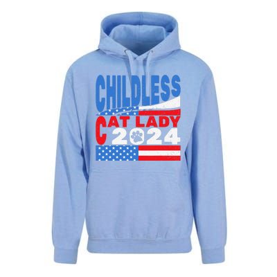 Childless Cat Lady Usa Voting Election 2024 Unisex Surf Hoodie