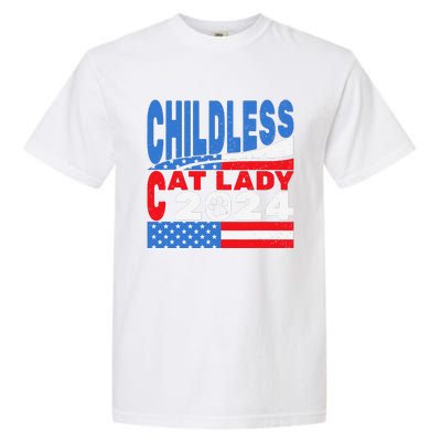 Childless Cat Lady Usa Voting Election 2024 Garment-Dyed Heavyweight T-Shirt