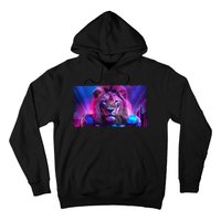 Cyberpunk Colors Lions Football Sports Fan Hoodie