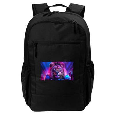 Cyberpunk Colors Lions Football Sports Fan Backpack