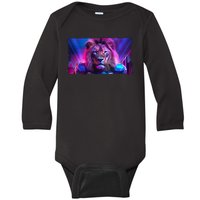 Cyberpunk Colors Lions Football Sports Fan Baby Long Sleeve Bodysuit