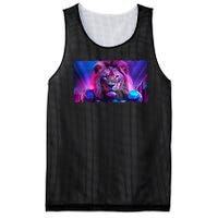 Cyberpunk Colors Lions Football Sports Fan Mesh Reversible Basketball Jersey Tank