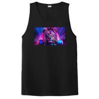 Cyberpunk Colors Lions Football Sports Fan PosiCharge Competitor Tank