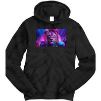 Cyberpunk Colors Lions Football Sports Fan Tie Dye Hoodie