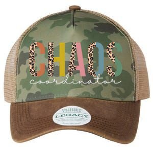 Chaos Coordinator Leopard Teacher Crew Retro School Legacy Tie Dye Trucker Hat