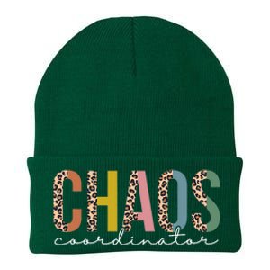 Chaos Coordinator Leopard Teacher Crew Retro School Knit Cap Winter Beanie