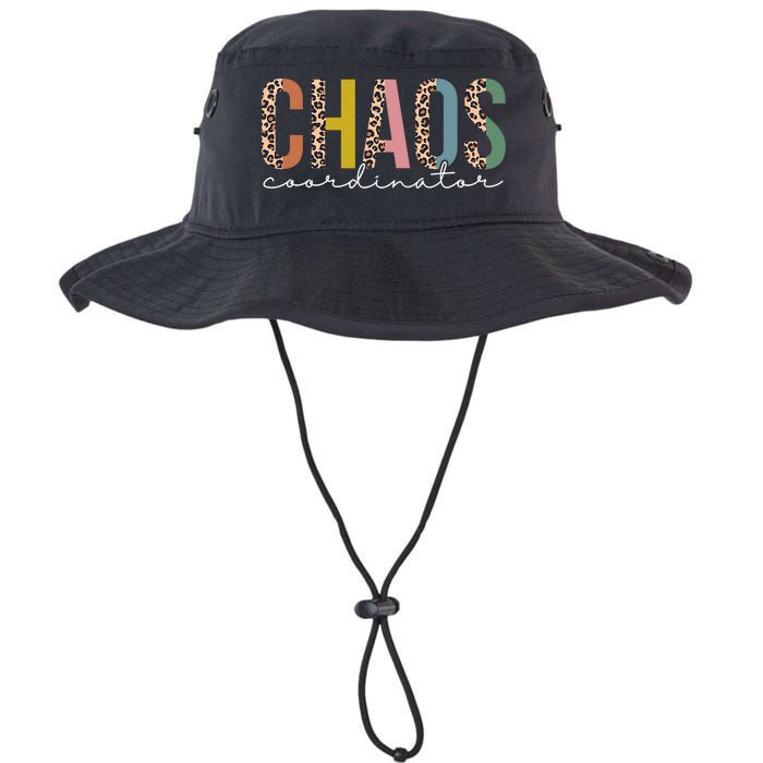 Chaos Coordinator Leopard Teacher Crew Retro School Legacy Cool Fit Booney Bucket Hat