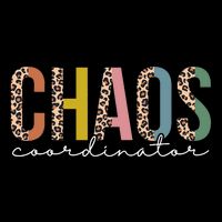 Chaos Coordinator Leopard Teacher Crew Retro School Flat Bill Trucker Hat