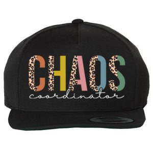 Chaos Coordinator Leopard Teacher Crew Retro School Wool Snapback Cap