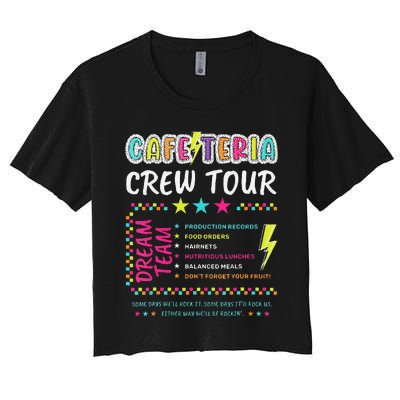 Cafeteria Crew Lunch Lady Dream Team Back To School Women's Crop Top Tee