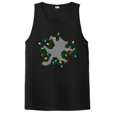 Cat Christmas Lights Tangle Funny Cat Lover Christmas Gift PosiCharge Competitor Tank