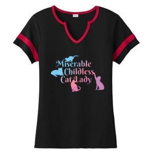 Childless Cat Ladies Against Fascism Ladies Halftime Notch Neck Tee