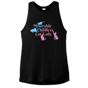 Childless Cat Ladies Against Fascism Ladies PosiCharge Tri-Blend Wicking Tank