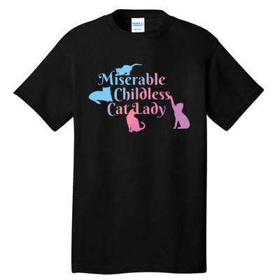 Childless Cat Ladies Against Fascism Tall T-Shirt