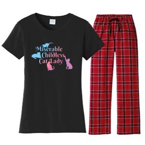 Childless Cat Ladies Against Fascism Women's Flannel Pajama Set