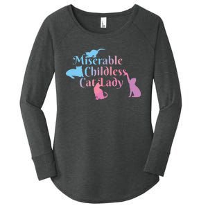 Childless Cat Ladies Against Fascism Women's Perfect Tri Tunic Long Sleeve Shirt