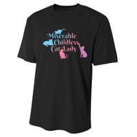 Childless Cat Ladies Against Fascism Performance Sprint T-Shirt