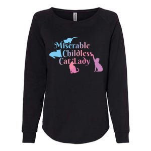 Childless Cat Ladies Against Fascism Womens California Wash Sweatshirt