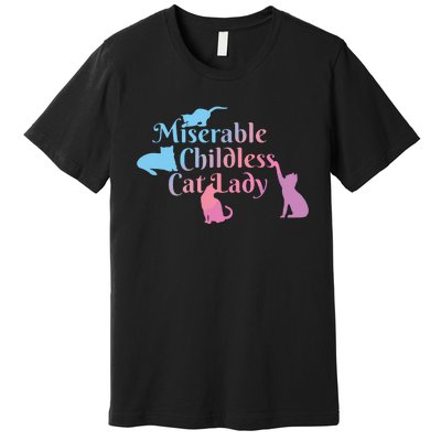 Childless Cat Ladies Against Fascism Premium T-Shirt