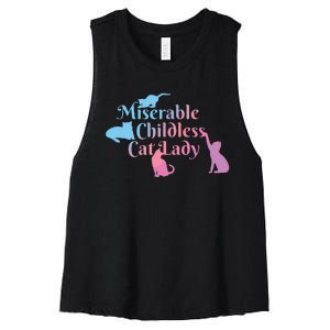 Childless Cat Ladies Against Fascism Women's Racerback Cropped Tank