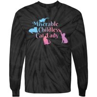 Childless Cat Ladies Against Fascism Tie-Dye Long Sleeve Shirt