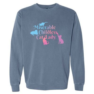 Childless Cat Ladies Against Fascism Garment-Dyed Sweatshirt