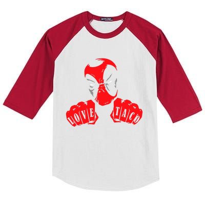 Cult Comic Love Taco Kids Colorblock Raglan Jersey